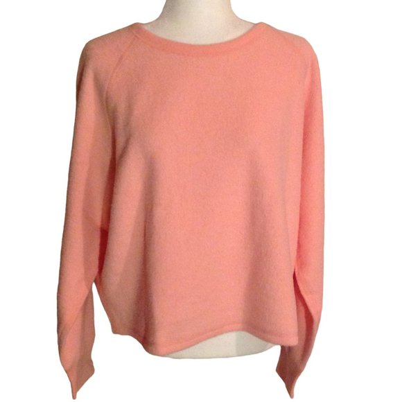 Mile(s) by Madewell Pink Fleece Pajama Top. New With Tickets. Size Large
